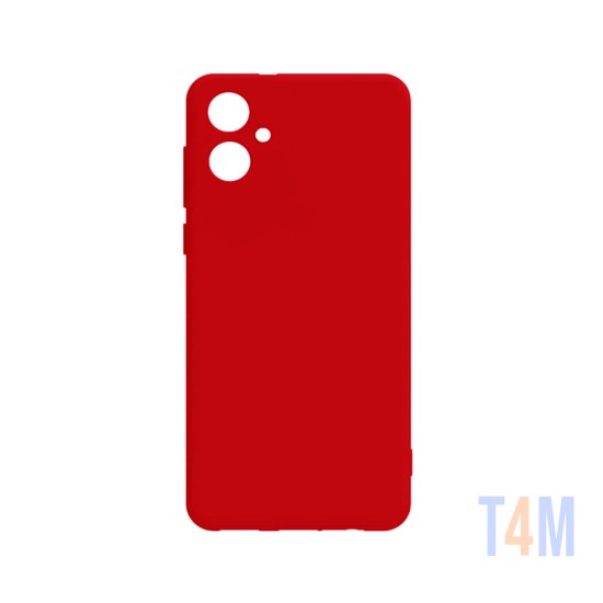 Capa de Silicone Mole para Samsung Galaxy A04e Vermelho